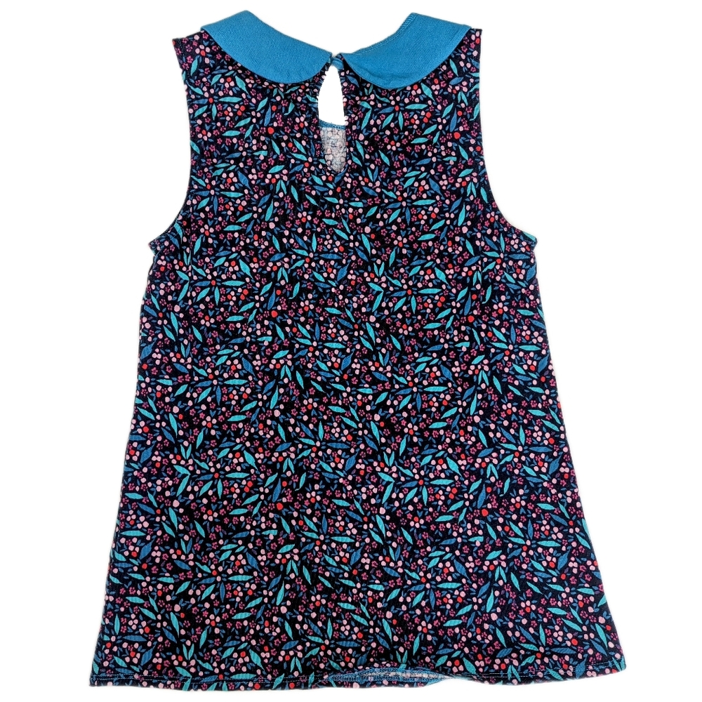 ModCloth Floral Collared Sleeveless Top - Picture 2 of 4